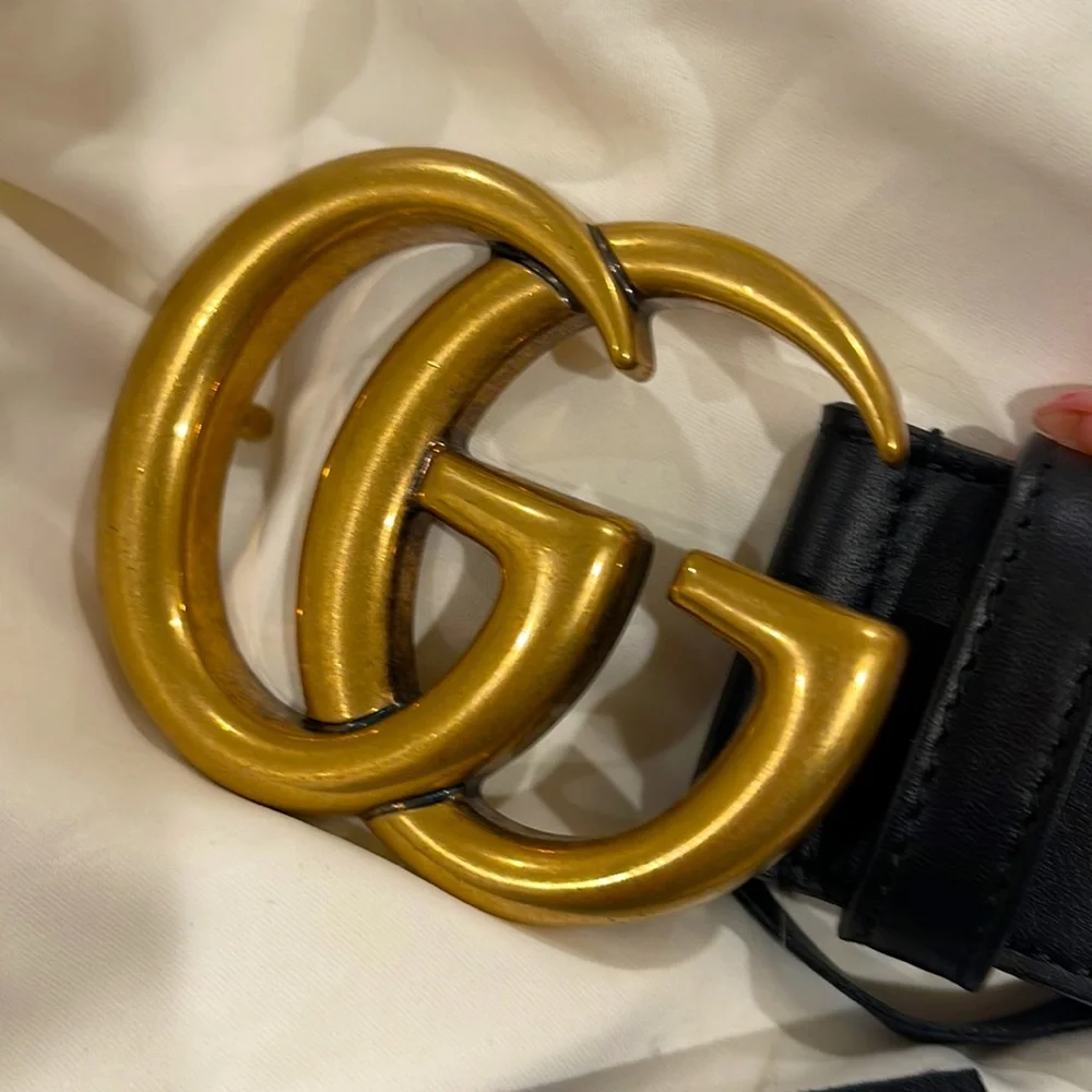 Gucci Black Leather Belt - AUTHENTIC - Picture 5 of 5